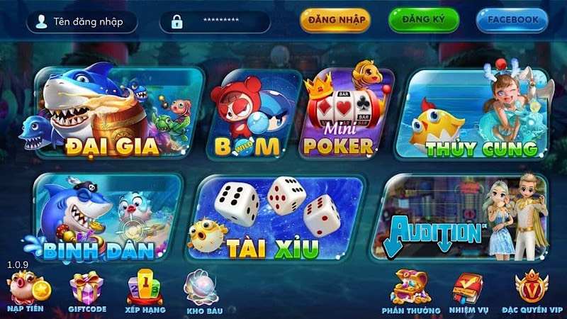 Hệ thống game ấn tượng